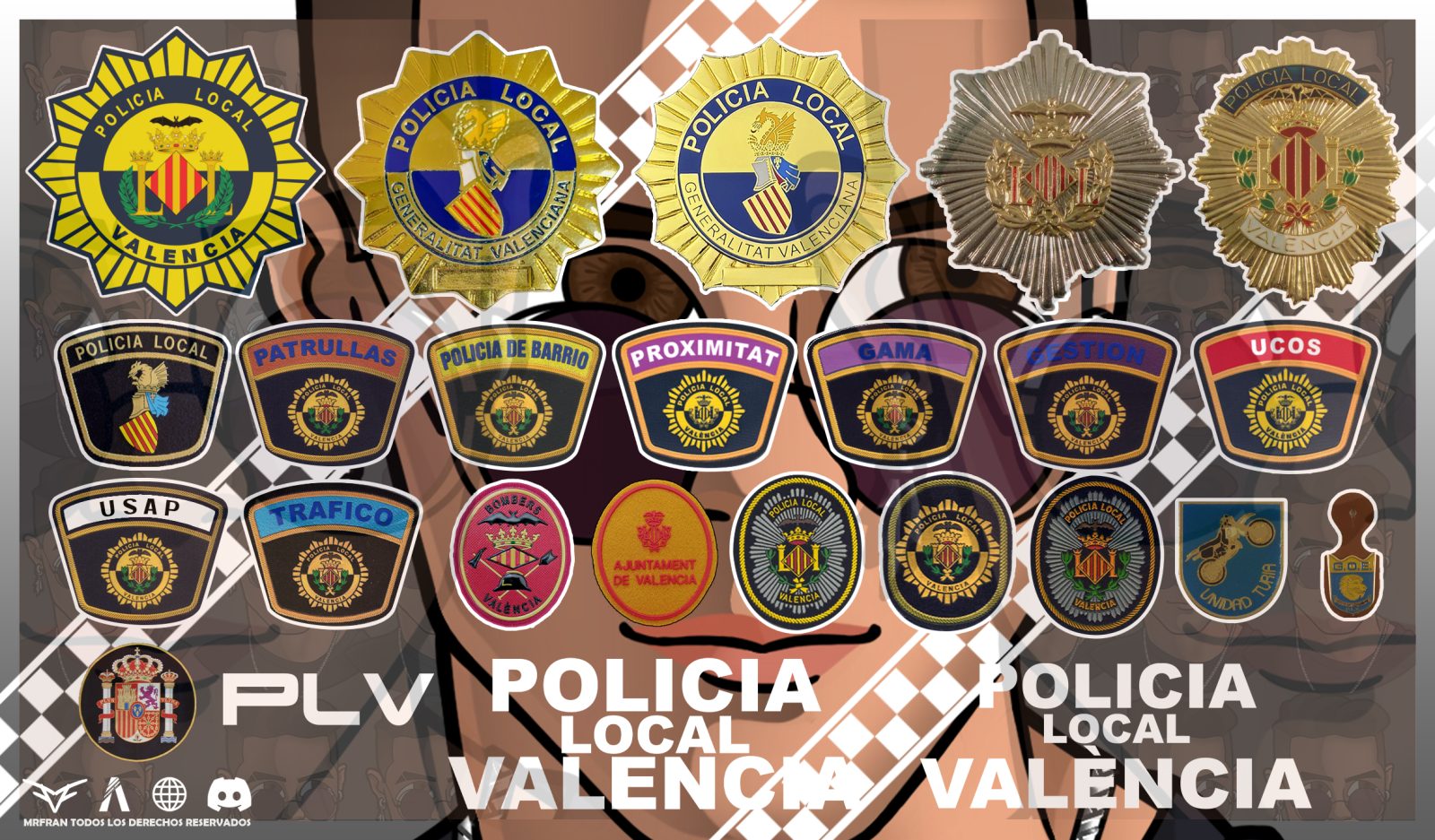 👮♂️🚒 PACK POLICÍA LOCAL VALENCIA Y BOMBEROS 2025 - HOMBRE/MUJER – COMPLETO PARA FIVEM 🚒👮♀️